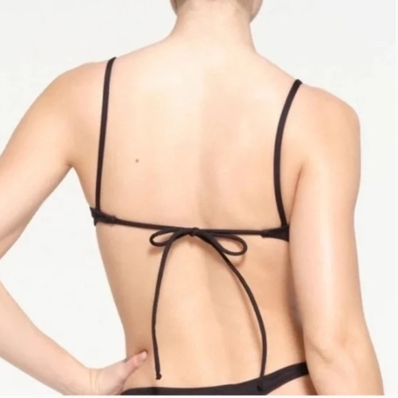 SKIMS | Women's Micro Scoop Bikini Top Black Size XL NWT Beach Pool Vacation - Picture 2 of 8